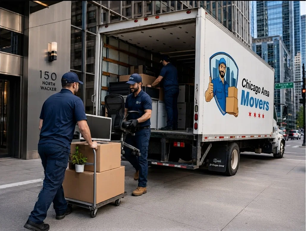 Chicago Area Movers crew working in Evanston