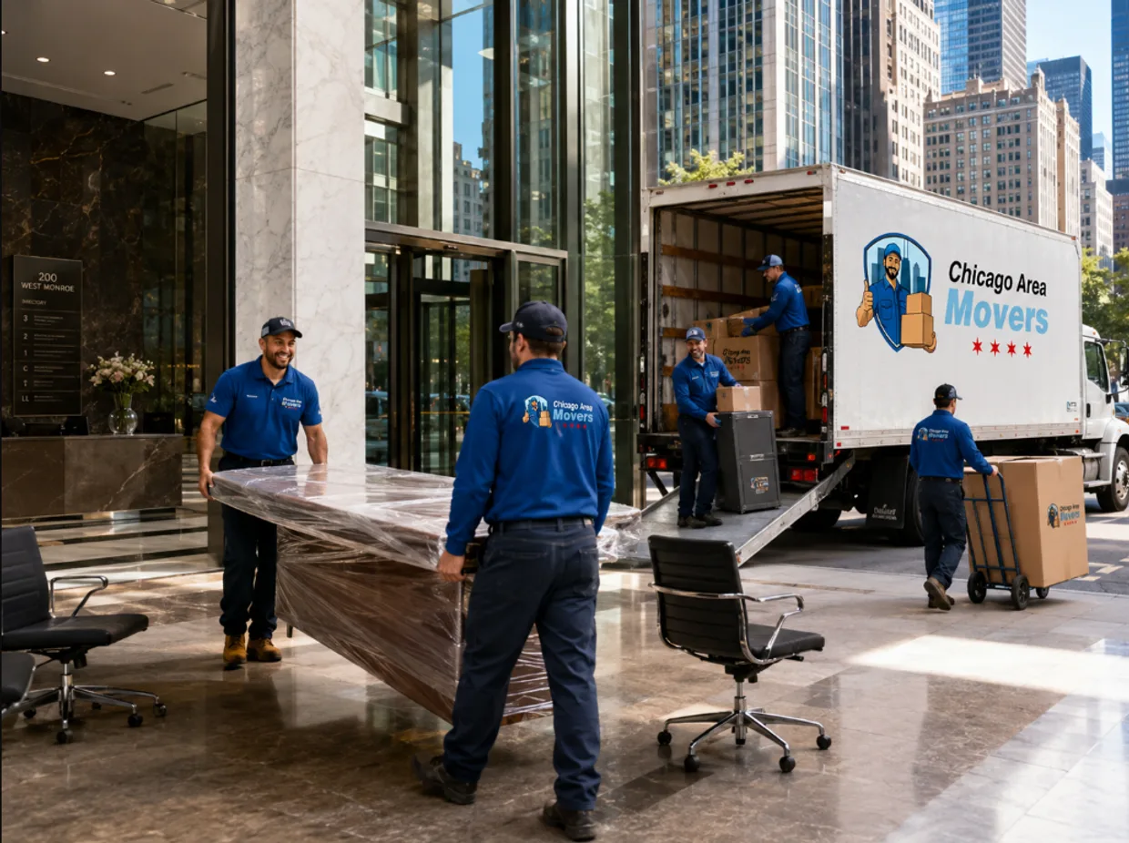 Chicago Area Movers crew working in Oak Park
